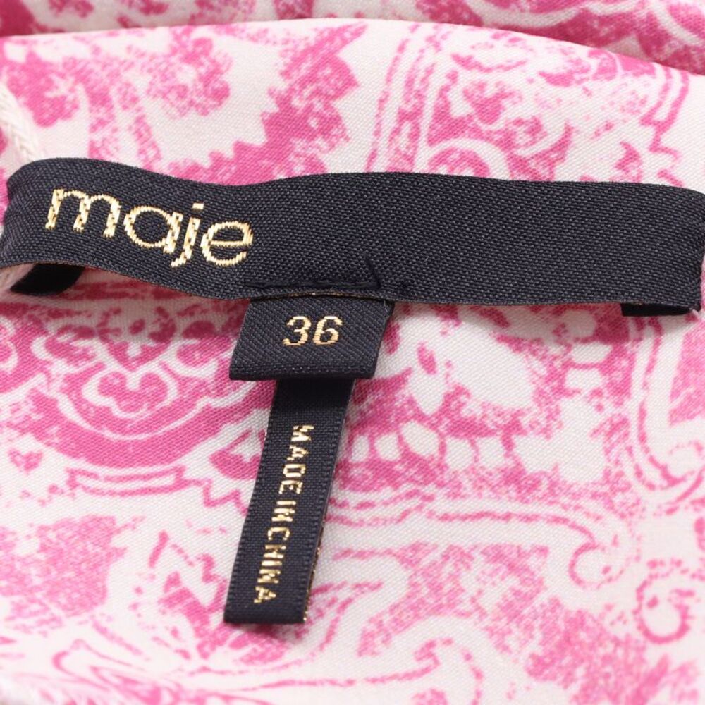 Maje Rockinal Printed Dress in Pink Polyester - Picture 4 of 6